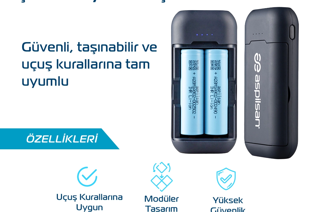ASPİLSAN Enerji’den Uçuşlara Uyumlu Powerbank Çözümü