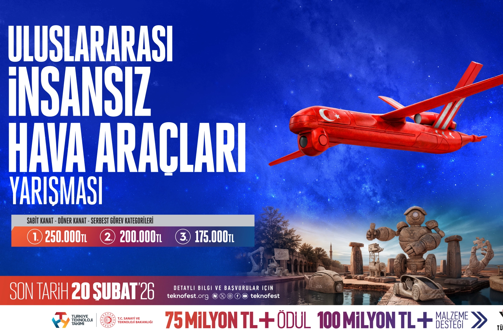 TEKNOFEST&rsquo;te İHA Yarışı İ&ccedil;in Başvurular Başladı