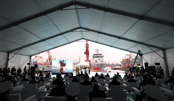 Türkiye’de inşa edilen silahlı eğitim gemisi AL SHAMAL, Katar'a teslim edildi